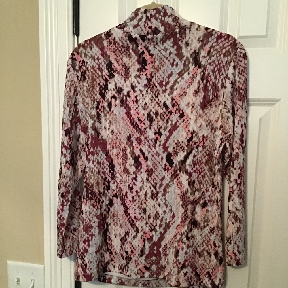 DKNY mock turtle neck knit tee - Picture 4 of 4